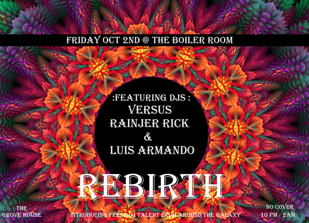Rebirth 24 with DJs Luis Armando and Rainjer Rick e-flyer